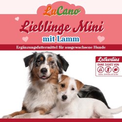 Leckerlis LuCano Lieblinge Mini + Lamm getreidefrei glutenfrei und ohne Zucker | Hunde Snack 5 St&uuml;ck &agrave; 150 gr.