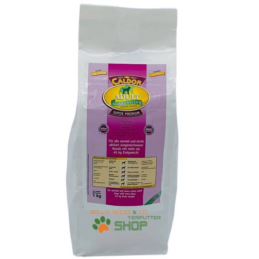 5 kg Caldor Gigant Adult nur Huhn mit Reis + Mais | Hunde ab 45 kg Endgewicht