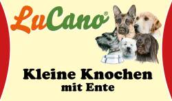 LuCano kleine Knochen mit Ente | sehr hart | ohne Getreidezusatz 1 kg
