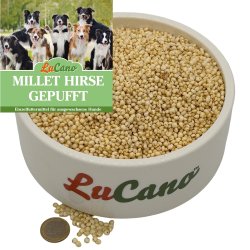 LuCano Millet Hirse gepufft | Einzelfuttermittel f&uuml;r Hunde