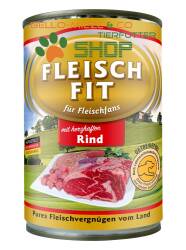 FleischFit Adult mit herzhaftem Rind  6 Dosen à...