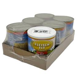 FleischFit Adult mit herzhaftem Rind  6 Dosen à 400 gr.
