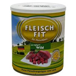 FleischFit Adult mit deftigem Wild  6 Dosen à 400 gr