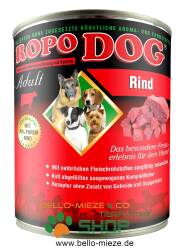 RopoDog Adult Rind mit ganzen  Fleischstücken  6...