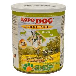 RopoDog Adult Sensi Pur Hirsch - pures Fleisch 6 Dosen...