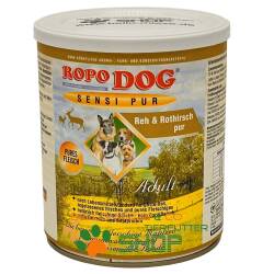 RopoDog Adult Sensi Pur Reh + Rothirsch - pures Fleisch 6...