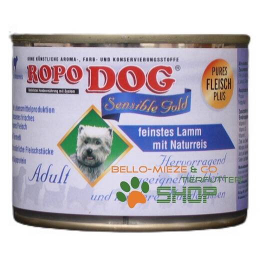 RopoDog Sensilbe Gold Adult Lamm & Reis 6 x 200 gr