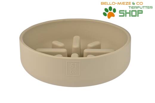 Anti Schling Napf für Hunde 700 ml    16,5 cm Durchmesser Sand