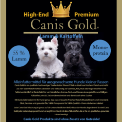 Canis Gold Adult MINI 55 % Lamm + Kartoffeln