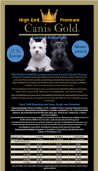 Canis Gold Adult MINI 55 % Lamm + Kartoffeln